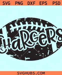 Chargers football distressed SVG, Los Angeles Chargers SVG, NFL Los Angeles Chargers SVG
