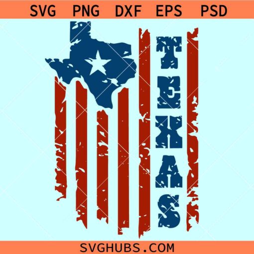 Distressed Texas flag SVG