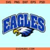 Eagles Royal Blue SVG, Eagles school spirit svg, Eagles mascot svg