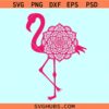 Flamingo mandala SVG