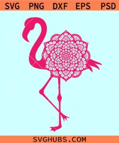 Flamingo mandala SVG
