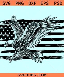 Flying eagle USA flag svg, US eagle svg png, Eagle flag svg, Patriotic 4th of July Eagle SVG