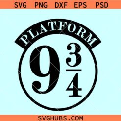 Harry potter train Platform SVG, Hogwarts Express SVG, Potter platform 9 svg, Harry Potter SVG
