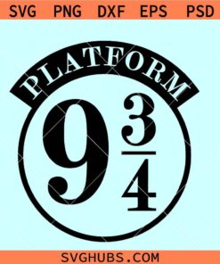Harry potter train Platform SVG, Hogwarts Express SVG, Potter platform 9 svg, Harry Potter SVG