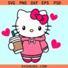 Hello Kitty Starbucks coffee cup SVG, Starbucks kitty svg, Hello coffee SVG, Hello Kitty Coffee svg