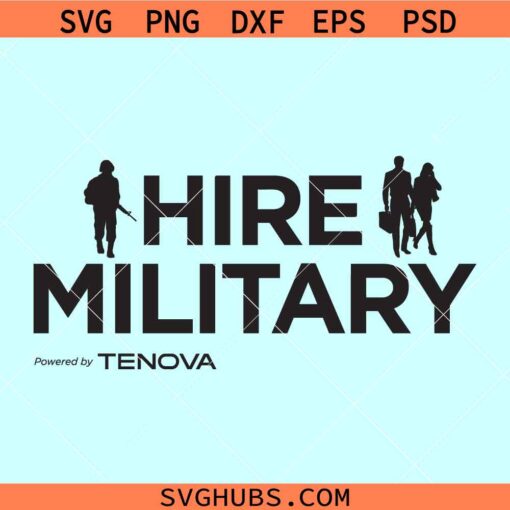 Hire Military Powered By Tenova SVG, Hire Military SVG