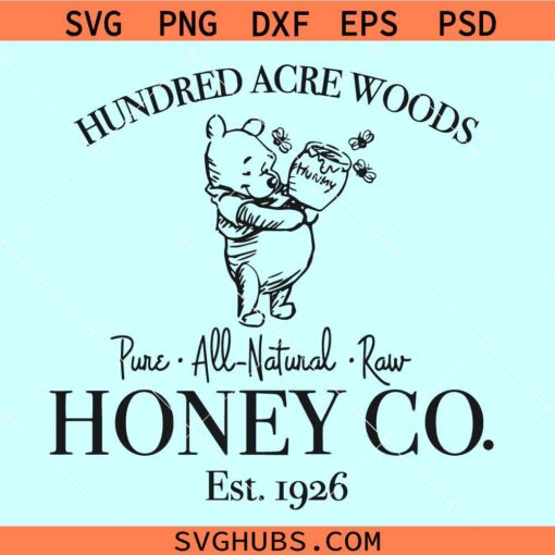 Hundred acre wood Honey Co svg