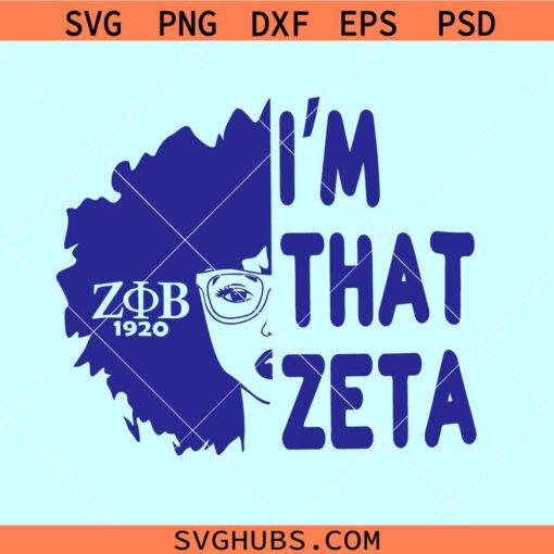 I'm That Zeta svg