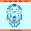 Los Angeles Dodgers Sugar Skull SVG, Dodgers baseball svg, Dodgers sugar skull svg