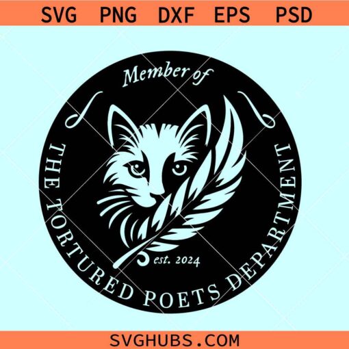 Member of the Tortured Poets Club svg. Taylor Album svg