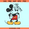 Mickey Sketch with signature SVG, Mickey autograph svg, Disney Mickey Sketch SVG