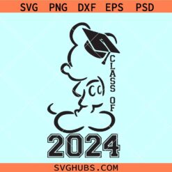 Mickey class of 2024 svg, Mickey graduation 2024 svg, Disney graduation 2024 svg