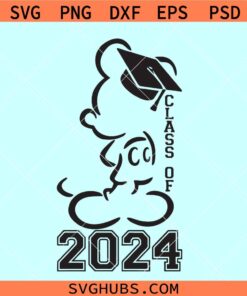 Mickey class of 2024 svg, Mickey graduation 2024 svg, Disney graduation 2024 svg