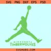 Minnesota Timberwolves Jordan Basketball SVG