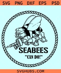 Navy SeaBees SVG, SeaBees logo svg, US Navy Logo Svg, US Navy Construction Emblem svg