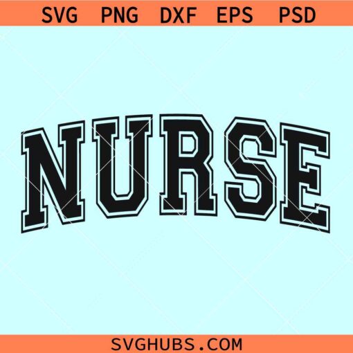 Nurse Varsity font SVG