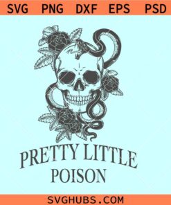 Pretty Little Poison skull svg, Warren Zeiders SVG