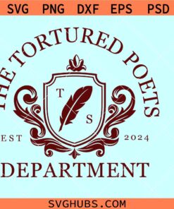 The Tortured Poets Department Crest SVG, TTPD svg, Taylor Swift Album svg