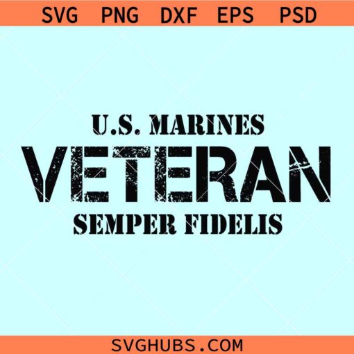US Marines Veteran SVG, Marine Corps SVG, Semper Fidelis SVG, USMC vector