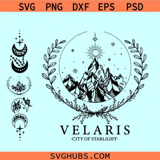 Velaris City Of Starlight Acotar SVG, Acotar symbol svg, Velaris svg