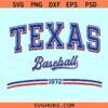 Vintage Texas Baseball est 1972 SVG, Texas Baseball SVG, Texas Baseball Est 1972 Svg