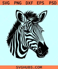 Zebra head SVG, Zebra face svg, zebra print SVG, Zebra skin lines SVG
