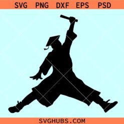 Graduation Jumpman SVG, Air Jordan graduation svg, Nike senior svg