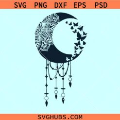 Mandala dream catcher SVG, Butterfly Dreamcatcher SVG, Dreamcatcher Svg