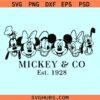 Mickey and friends Co svg, Mickey and Co SVG, Mickey friends SVG, Disney Mickey svg
