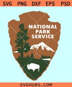 National Park Service emblem SVG, NPS arrowhead SVG, National Park logo svg