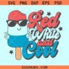 Red white and cool SVG, patriotic Popsicle svg, 4th of July svg, Kids 4th of July svg