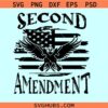 Second Amendment gun flag SVG, gun rights svg, second that svg, protect the second svg