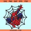 Spiderman on web SVG, Marvel Spiderman svg, Spider man shirt svg