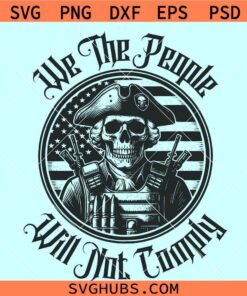 We the People will not comply SVG, Veteran skeleton svg, 2nd amendment svg, we the people SVG