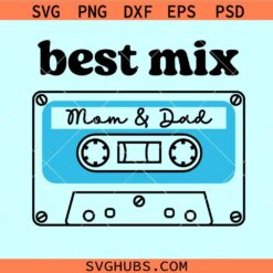 Best mix mom & dad cassette svg, baby bodysuit svg, mom and dad svg