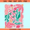 Boho cowgirl boot and flowers svg, floral cowgirl boot svg, western girl svg
