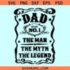 Dad Jack Daniels svg, number 1 dad svg, JD Fathers day svg