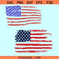 Distressed flag SVG bundle, distressed American flag svg, US flag svg png