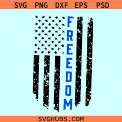 Freedom Flag distressed SVG, Freedom Flag 4th of July Svg, Distressed Flag Svg, Merica Svg