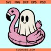 Ghost On a Pool Floaty Svg Png, Beach Ghost SVG, Ghost on pool SVG
