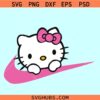 Hello Kitty Nike logo svg, Nike Swoosh svg, Kitty Nike Logo SVG
