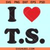 I heart TS svg, I love Taylor Swift svg, Era Tour svg