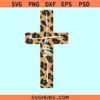 Leopard print faith cross SVG, Christian shirt svg, leopard faith cross svg