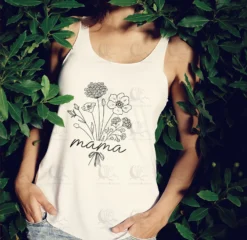 Mama wild flowers svg