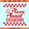Pizza Planet Delivery shuttle svg, Serving Your Local Star Cluster SVG, Pizza planet svg