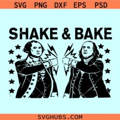 Shake and Bake George Washington and Abraham Lincoln svg