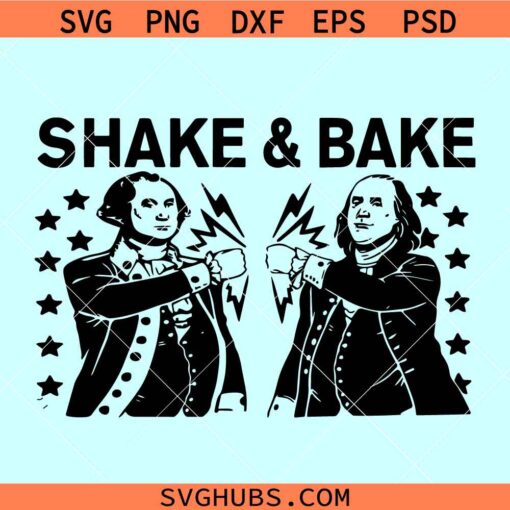 Shake and Bake George Washington and Abraham Lincoln svg