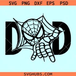 Spiderman dad SVG, Marvel superhero dad svg, Super hero dad svg