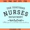 The Tortured Nurses department svg, Taylor Swift nurse svg, Tortured poets inspired svg