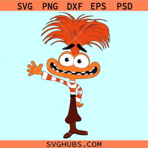 Anxiety Character from Inside Out Movie svg